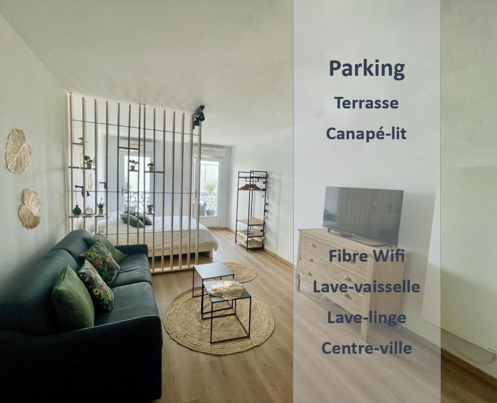 Alp Chartres - Grand Studio Avec Terrasse Et Parking Dış mekan fotoğraf